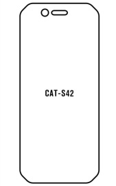 Hydrogel  Ochranná fólia CAT S42 - predna matná