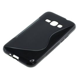 König Design Otb Tpu Puzdro Kompatibilné So Samsung Galaxy J1 (2016) Sm-J120 S-Curve Black