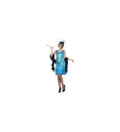 Smiffys Kostým pre ženy - Prohibícia, modré trblietavé šaty - cena, porovnanie