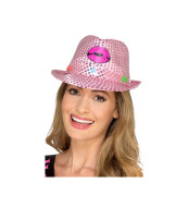 Smiffys Ružový flitrový klobúk - cena, porovnanie