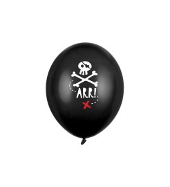 Party Deco Čierne pirátske balóniky