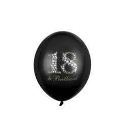 Party Deco Čierne balóny - 18