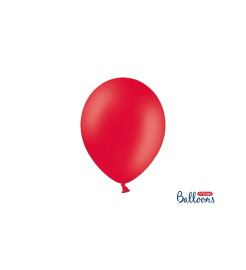 Party Deco Pastelový balónik - červená farba