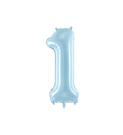 Party Deco Svetlo modrý fóliový balónik 1