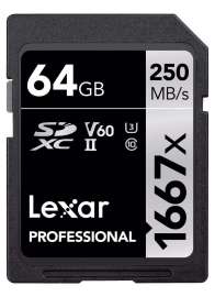 Lexar SDXC Professional 1667x UHS-II U3 64GB