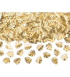 Party Deco Kovové zlaté konfetové listy