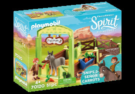 Playmobil Spirit 70120 Konský box Snips & Seňor Carrots