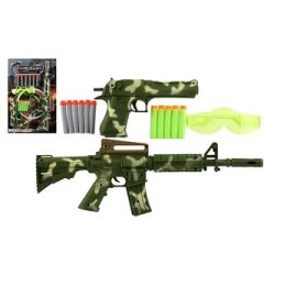 Teddies Gun / Rifle 2PC Plastové + penové náboje 11PS