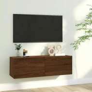 vidaXL Nástenná TV skrinka hnedý dub 100x30x30 cm spracované drevo - cena, porovnanie