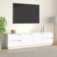vidaXL TV skrinka biela 176x37x47,5 cm masívna borovica - cena, porovnanie