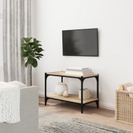 vidaXL TV skrinka dub sonoma 60x33x41 cm spracované drevo a oceľ - cena, porovnanie
