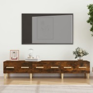 vidaXL TV skrinka dymový dub 150x34,5x30 cm spracované drevo - cena, porovnanie