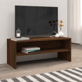 vidaXL TV skrinka hnedý dub 100x40x40 cm spracované drevo