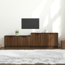 vidaXL TV skrinka hnedý dub 158,5x36x45 cm spracované drevo