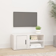 vidaXL TV skrinka lesklá biela 80x31,5x36 cm spracované drevo - cena, porovnanie