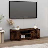 vidaXL TV skrinka s dvierkami dymový dub 102x30x36 cm - cena, porovnanie