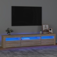 vidaXL TV skrinka s LED svetlami dub sonoma 195x35x40 cm - cena, porovnanie