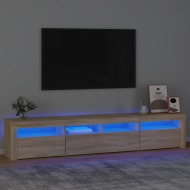 vidaXL TV skrinka s LED svetlami dub sonoma 210 x 35 x 40 cm - cena, porovnanie