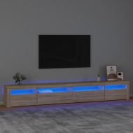 vidaXL TV skrinka s LED svetlami dub sonoma 270 x 35 x 40 cm - cena, porovnanie