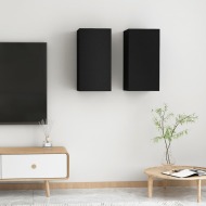 vidaXL TV skrinky 2 ks čierne 30,5x30x60 cm drevotrieska - cena, porovnanie