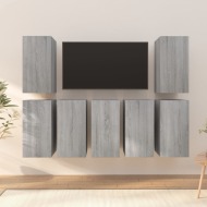 vidaXL TV skrinky 7 ks sivý dub sonoma 30,5x30x60 cm spracované drevo - cena, porovnanie