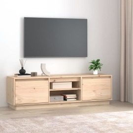 vidaXL TV stolík 140x35x40 cm masívna borovica