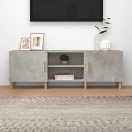 vidaXL TV stolík betónovo-sivý 150x30x50 cm spracované drevo