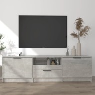 vidaXL TV stolík betónový sivý 140x35x40 cm spracované drevo - cena, porovnanie