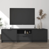 vidaXL TV stolík čierny 140x35x40 cm spracované drevo - cena, porovnanie