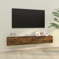 vidaXL TV stolíky 2 ks údený dub 100x30x30 cm spracované drevo - cena, porovnanie