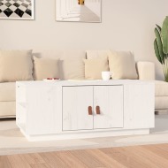 vidaXL Konferenčný stolík biely 100x50x41 cm borovicový masív - cena, porovnanie