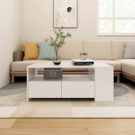 vidaXL Konferenčný stolík biely 102x55x42 cm spracované drevo - cena, porovnanie