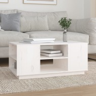 vidaXL Konferenčný stolík biely 90x49x40,5 cm borovicový masív - cena, porovnanie
