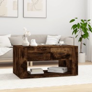vidaXL Konferenčný stolík dymový dub 80x50x40 cm spracované drevo - cena, porovnanie