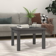 vidaXL Konferenčný stolík sivý 45x45x30 cm borovicový masív - cena, porovnanie