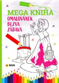 Mega kniha omalovánek - Pink bezva zábava