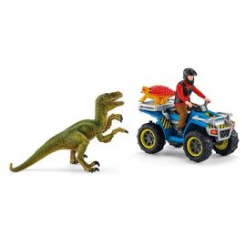 Schleich 41466 Útek pred Velociraptorom na štvorkolke