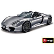 Bburago 1:24 Porsche 918 Spyder Metallic šedá 18-21076 - cena, porovnanie