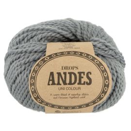 Drops Priadza Drops Andes, sivá 8465, 100 g, 90 m