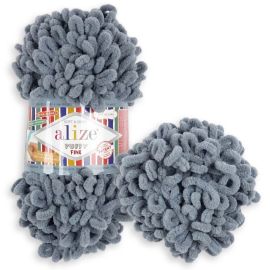 Alizé Priadza Puffy Fine 343 sivá 100 g 14 m