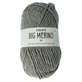 Drops Drops Big Merino sivá 02, 50 g 75 m