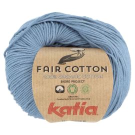 Katia Fair Cotton 18 modrá 50 g 155 m