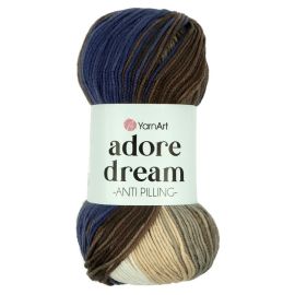 YarnArt Adore Dream 1050 béžovo hnedo fialová 100g 280m