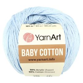 YarnArt Baby Cotton 450 baby modrá 50g 165m