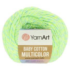 YarnArt Baby Cotton Multicolor 5206 neónová zelená 50g 165m