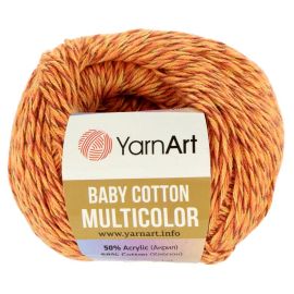 YarnArt Baby Cotton Multicolor 5208 oranžová 50g 165m