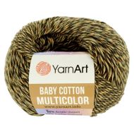 YarnArt Baby Cotton Multicolor 5219 zeleno hnedá 50g 165m - cena, porovnanie