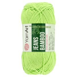 YarnArt Jeans Bamboo jablkovo zelená 136, 50g 150m