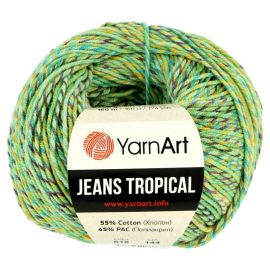 YarnArt Jeans Tropical zelená 50 g, 160 m 616