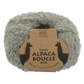 Drops Alpaca Bouclé MIX 5110 svetlá sivá 17884